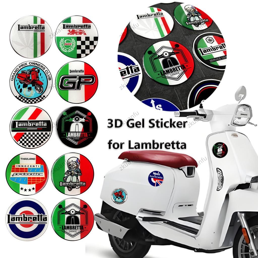 【车贴】3d 反光 Lambretta 摩托車貼紙摩托車車身貼紙貼花適用於 Lambretta X300 V200 V1