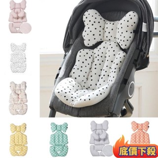 ✨熱賣優品✨韓國ins 嬰兒手推車 餐座椅 汽車安全座椅 卡通刺繡三明治透氣網布坐墊加厚寶寶透氣棉推車棉墊四季款推車坐墊
