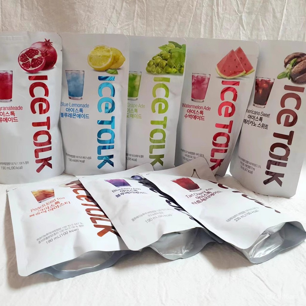 韓國進口 ice Talk 埃絲淘 冰果 檸檬 桃子 西瓜 紅柚 葡萄味水果味飲料
