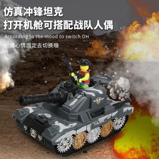 【嚴選好貨】彈射坦克玩具車兒童軍事裝甲車可發生炮彈車模型男孩寶寶慣性戰車