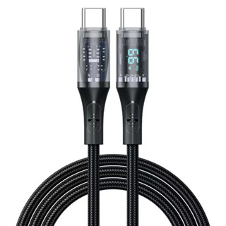 悠遊3C 數顯數據線 屏顯 功率 快充 充電線 尼龍編織 USB to Type C QC 3.0 18W快充 數據線