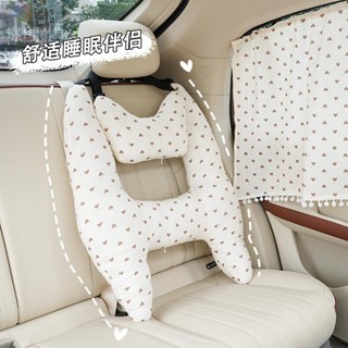 有贈品 汽車兒童睡眠枕嬰兒安全帶護肩座椅頭枕靠背支撐