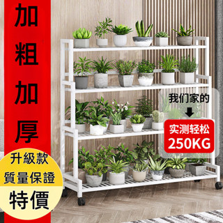 【現貨 免運】可帶輪 花架 花盆架 植物架 花架子室內傢用客廳落地 置物架 陽臺多肉花盆架可移動帶輪植物層架