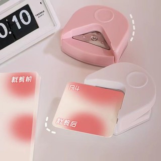 圓角器 圓角切割器 美角器 圓角刀 形照片裁切器 環美小卡圓倒角器R4塑封膜照片切圓角名片多功能裁角器切割器圓邊