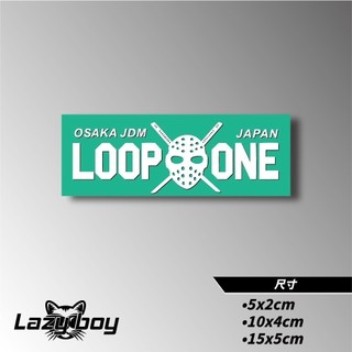 大阪 圓環 LOOP ONE OSAKA JDM 日系改裝 車貼 貼紙 防水貼紙 機車貼紙