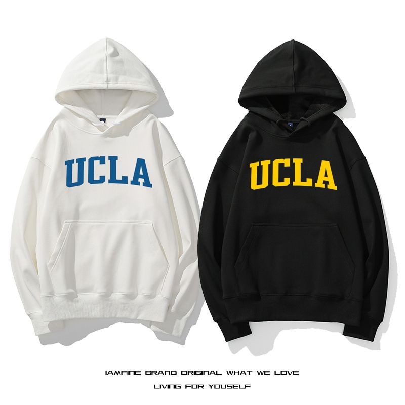 ucla美國加州大學洛杉磯分校連帽衛衣男女加絨情侶帽衫籃球衣服潮