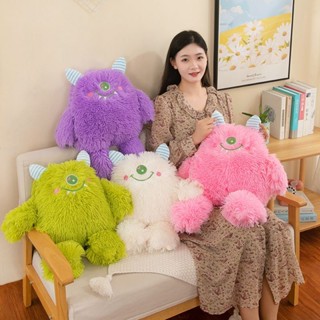 爆款小怪獸毛絨女孩睡覺抱枕大號公仔布娃娃玩偶女生生日禮物