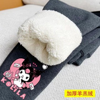 🔥桃園出貨🔥女童加絨加厚打底褲冬季外穿女寶寶保暖棉褲兒童羊羔絨一體絨褲子