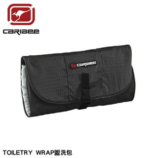【Caribee 澳洲 TOILETRY WRAP 盥洗包《黑》】CB-12421/收納包/旅行收納袋/摺疊洗漱包