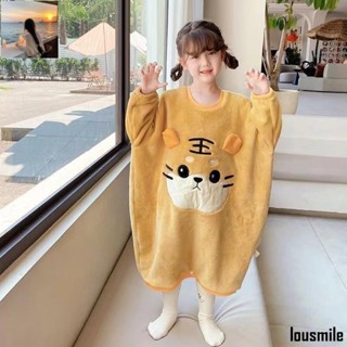 火熱~兒童睡袍珊瑚絨秋冬季法蘭絨睡裙連身睡衣男女寶寶刷毛加厚睡袋