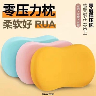 🎑家用枕頭🎑 貓咪肚皮枕頭記憶棉枕頭芯成人枕芯護頸枕單人辦公室學生宿舍枕頭