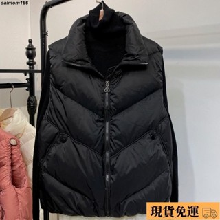 🌸臺灣限價免運🌸鹿鹿 加厚保暖羽絨棉馬甲女士短款秋冬季新款韓版時尚百搭背心馬夾棉服