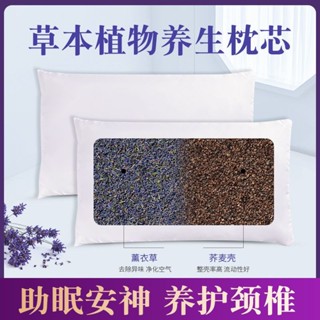 ✨新品特惠 養生枕 枕頭芯蕎麥枕薰衣草枕成人單人枕睡眠枕頭艾草助眠保健頸椎枕健康