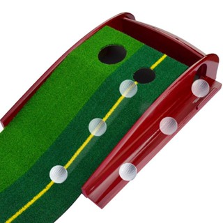 POLOGOLF 室內高爾夫實木推桿練習器 家庭兒童球道草坪練習毯套裝