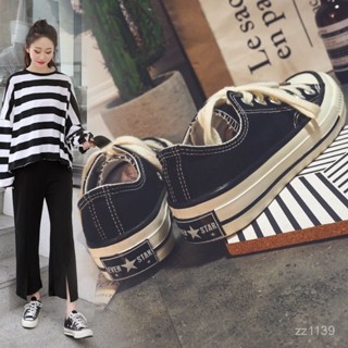 詩遊時尚女裝店 ins 複古 帆布鞋 女 韓版 百搭 原宿 ulzzang 學生 平底 單鞋 港風 1970s 闆鞋
