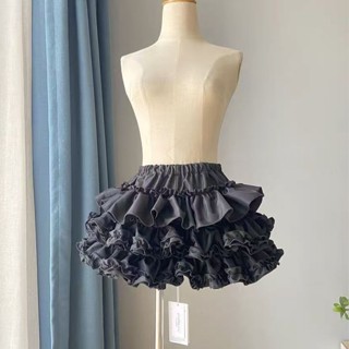 少女設計感芭蕾舞裙軟妹百搭韓版蓬蓬裙南瓜裙蛋糕裙A字花苞裙小個子短裙 防走光短裙 韓版裙子 女短裙