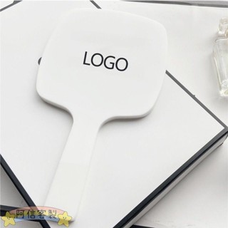 ✨阿信【客製化】【隨身鏡】化妝鏡 手持鏡 手拿 手柄鏡 訂製 logo 美容院 牙科 便攜 可愛 隨身鏡子