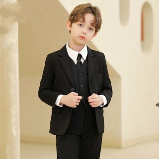 🏃‍臺灣出貨🔥‍男童禮服表演服裝兒童小西裝套裝花童英倫小主持人鋼琴演出服西服 兒童畢業禮服 兒童西裝