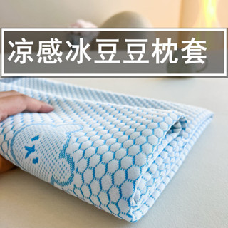 💥桃園出貨💥免運✨帶開票✨夏季冰絲枕套一對裝家用枕頭套單個48cmx74cm整頭枕芯內膽套