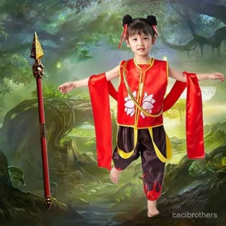 🔥新北出貨🔥哪吒 三太子 週邊 哪吒魔童降世衕款衣服兒童角色扮演cos演出服裝攝影服裝哪吒道具 56M5