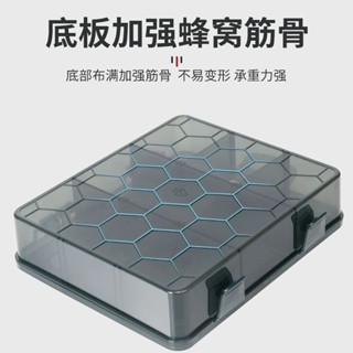 低價出售🌈得力多格收納盒分格小物件可拆卸工具盒電子原件五金零件加深加厚
