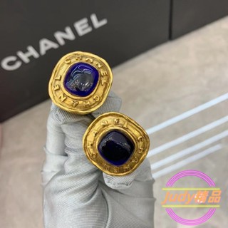 Judy精品 CHANEL 香奈兒 vintage 老香 耳環 耳夾 琉璃中古耳夾