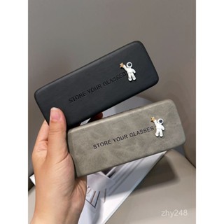 ✨好物精選✨ 複古簡約眼鏡盒便攜男生女款學生抗壓高階感太陽墨鏡盒2023年新款