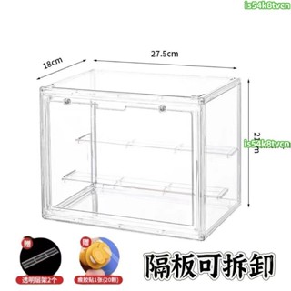 在臺發貨🚚收納展示🧨 手辦收納盒透明盲盒泡泡瑪特展示架積木玩偶擺放全硬塑膠模型展示
