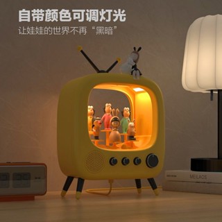 盲盒展示盒 盲盒收納盒 公仔收納盒 盲盒收納 展示櫃 電視機盲盒收納展示架泡泡瑪特收納盒亞克力盒子防塵箱透明小型