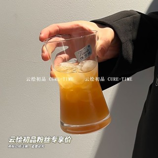 杯子✨ 玻璃杯 喝水杯子 小眾ins美式玻璃杯咖啡杯簡約果汁氣泡冷飲飲品玻璃茶杯水杯