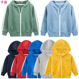 🍓兒童套裝🍓時尚童裝秋季兒童外套男孩子的衣服男寶寶連帽外套 男童長袖外套 素色長袖上衣中小童外套