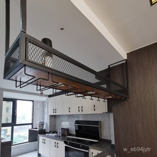 吧臺吊架餐廳鐵藝 酒架 置物架 酒櫃壁掛清吧工業風酒杯酒吧懸掛吊櫃