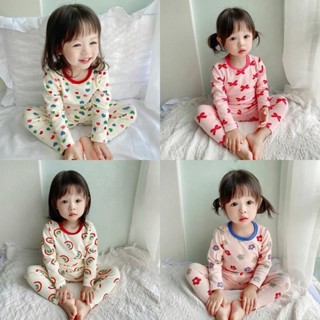 ☁小雲朵☁ 春秋新款德絨兒童家居服套裝女童寶寶長袖保暖睡衣秋衣褲子兩件套