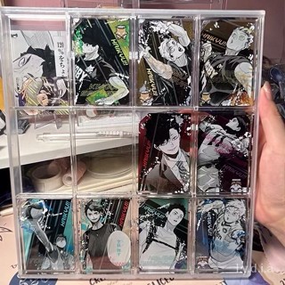 👍推薦 排球少年收納盒 卡片展示架 卡磚展示架 九宮格卡磚 小卡展示架 卡磚 亞剋力卡架 磁吸卡磚 吧唧展示盒 卡片套