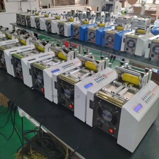 「可開發票」全自動電腦切管機熱縮套管微電腦自動裁軟套管矽膠管裁管PE剪管機