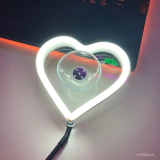 汽車 LED 車窗燈，車內裝飾動態發光愛心氣氛燈，點煙器 USB 改裝霓虹燈