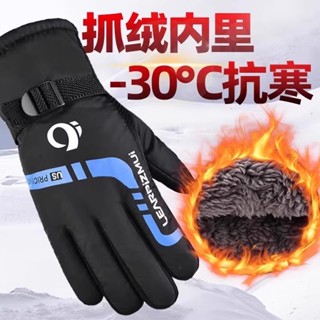保暖手套 機車手套 防寒手套 防風手套 騎士手套 冬季保暖手套男加絨加厚騎行防水防風寒棉手套摩託電瓶車手套批髮