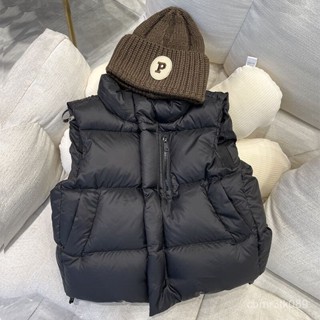 白鴨絨兒童羽絨服馬甲親子加厚可脫帽大中小童男女童洋氣外套 白鴨絨 保暖 防寒 羽絨外套連帽1102 O47L