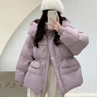 經典簡約時尚新款韓版連帽收腰女中長版加厚保暖白鴨絨羽絨服 白鴨絨 保暖 防寒 羽絨外套連帽1103 BREP