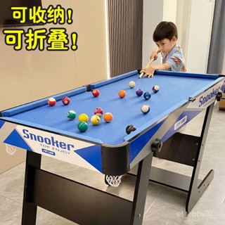 爆款💛撞球桌 撞球 桌球桌 桌球 撞球檯小型家用折疊式臺球桌 桌球臺迷你桌遊玩具球臺兒童黑八撞球