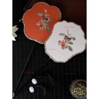 💕新款 手扇 古風旗袍攝影扇子異形扇女漢服拍照走秀道具中國古風兒童扇櫻桃扇