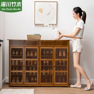 鞋櫃 多層鞋櫃 高檔鞋架家用一體入戶簡易鞋架多層鬥櫃置物架實木玄關收納櫃儲物櫃子
