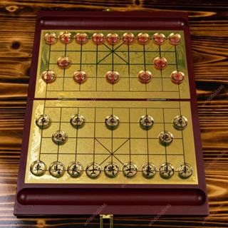 清倉🔥免開電子發票🔥象棋小學生兒童帶棋盤兒童套裝中國橡棋子便攜式迷你折疊帶棋盤