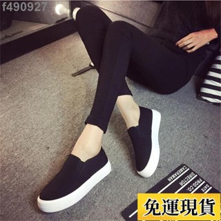 🌷臺灣限時低價🌷 ☁夏秋季一腳蹬 帆布 小白鞋🌈女防滑 學生厚底 懶人鞋 老北京布鞋🌈女護士鞋 厚底休閒鞋
