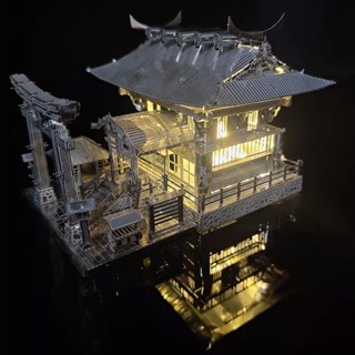 ✨免運折扣 良願神社 3D金屬拼圖 DIY手工立體拼圖 拼裝玩具 益智玩具 創意禮物 金屬拼圖 立體拼圖 交換禮物