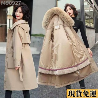 🌷臺灣限時低價🌷 2024熱銷款外套 高品質一衣三穿派克服女中長款可拆卸加絨加厚棉衣活裡活面風衣外套冬季 保暖外套