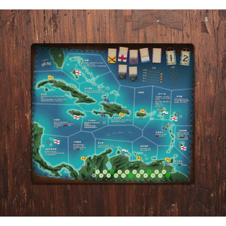【安妮桌遊】海盜與商人桌遊牌墊 Merchants & Marauders playmat