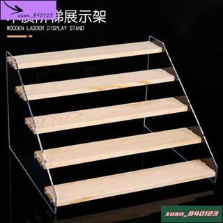 😍雅♠致☂️梯形展示架陳列架階梯式透明首飾珠寶二次元模型手辦展示架實木階梯展示架公仔展示架樓梯架U5QR