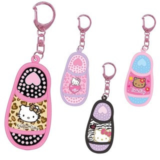 【現貨】小禮堂 Sanrio 三麗鷗 Hello Kitty 拖鞋造型鑰匙圈 (澀谷辣妹)