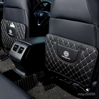 福斯VOLKSWAGEN座椅防踢墊 速騰邁騰探嶽帕薩特朗逸Plus途觀l淩度寶來cc專用 耐磨防髒 汽車內飾配件
